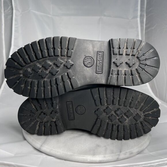 Timberland Boots Boys Junior Size 6 Premium NuBuck Leather Gree - Picture 8 of 10